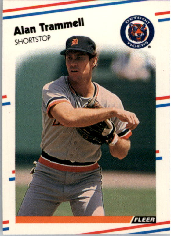 1988 Fleer Mini Baseball Cards 025      Alan Trammell
